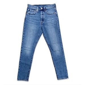 Levi's 501 S Jeans Women's W26 L28 Medium Wash Slim Taper Denim Pants